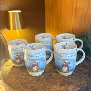 Könitz Porcelain Mugs Guess How Much I Love You Rabbit Design Set of 5